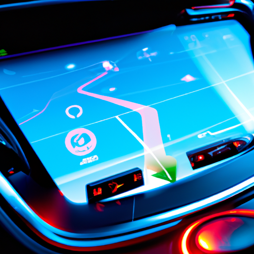 a futuristic car dashboard with an illum 512x512 68771228